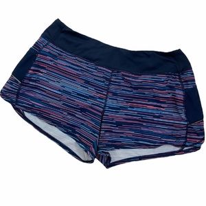 Athleta colorful striped workout shorts. Large